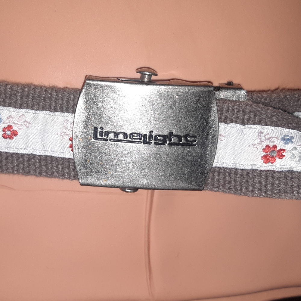 Women's Limelight floral cotton belt